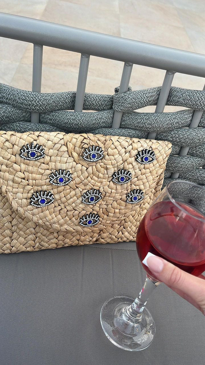 Gia evil eye clutch