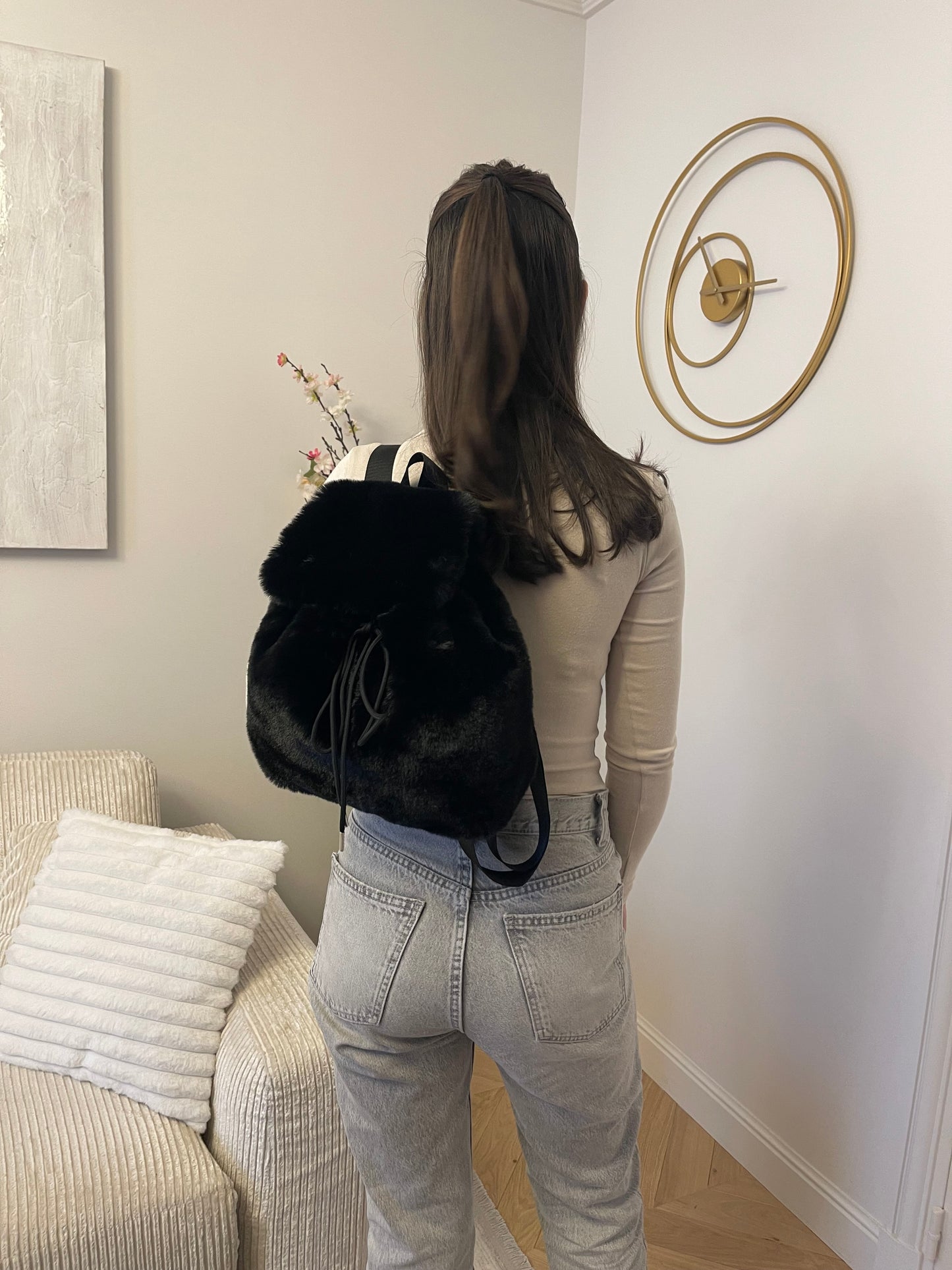 Fur backpacks