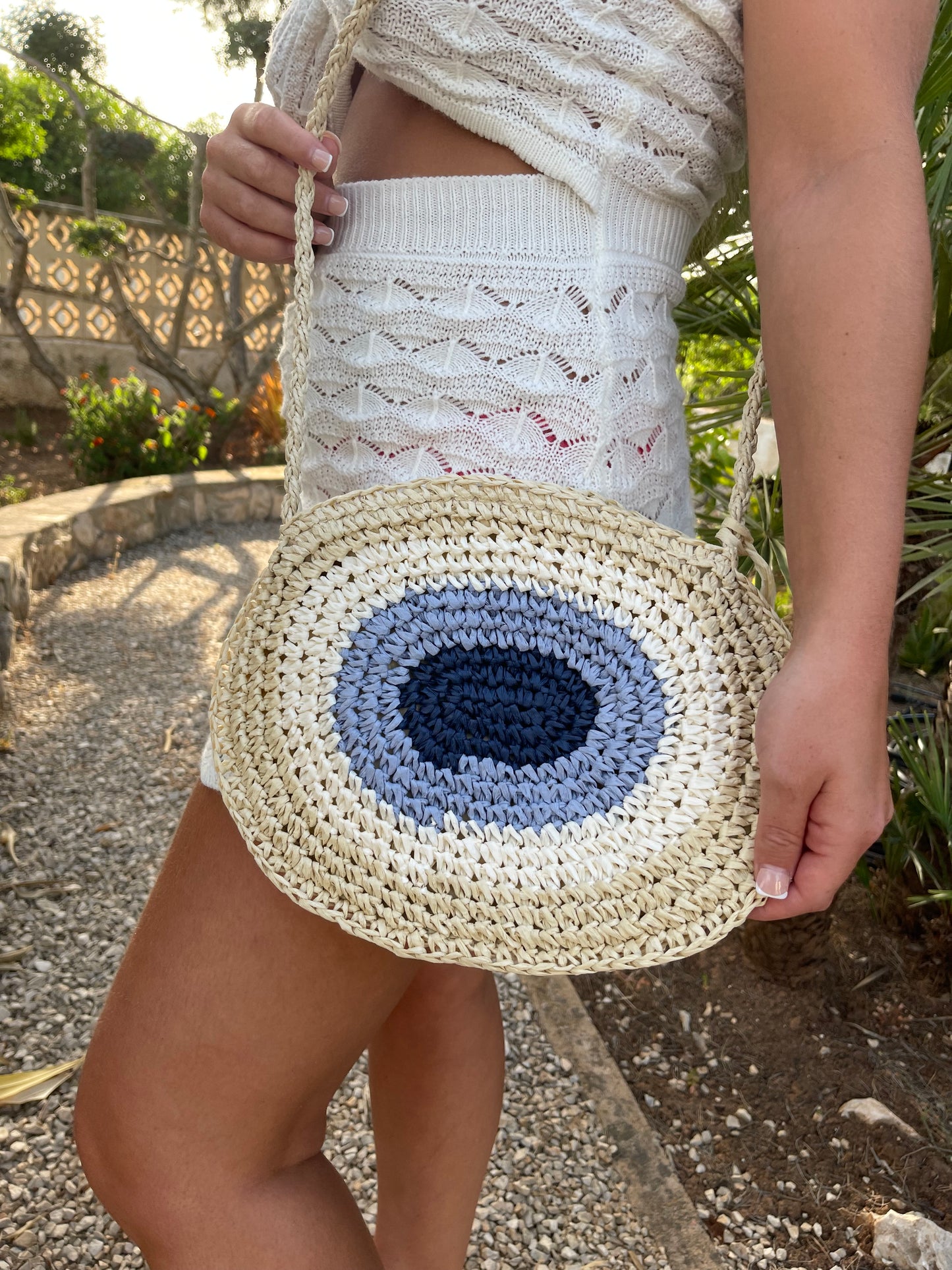 Javea evil eye bag
